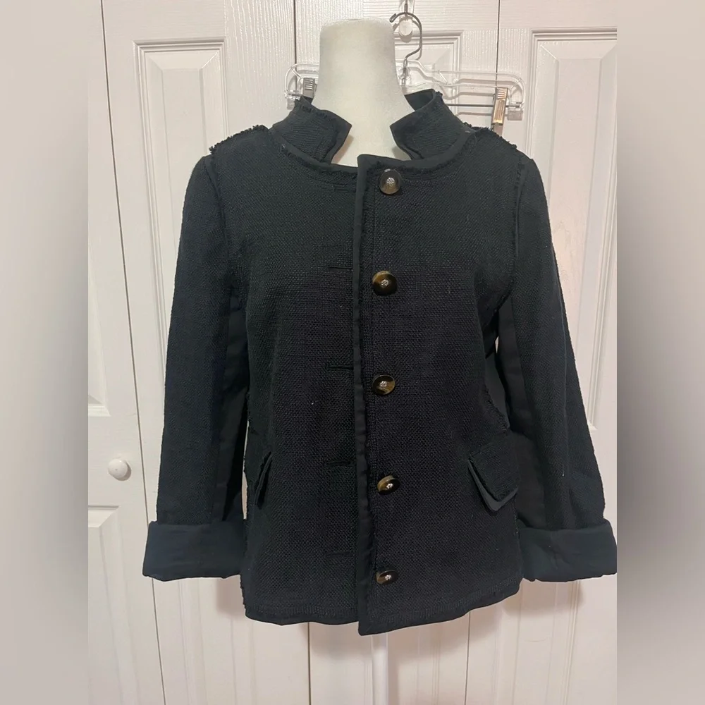 Tory Burch Tweed Blazer Black Size 10